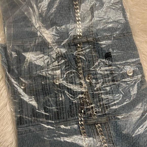 Guess Denim Button-Front Mini Dress - Picture 9 of 10